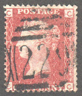 Great Britain Scott 33 Used Plate 193 - CC - Click Image to Close